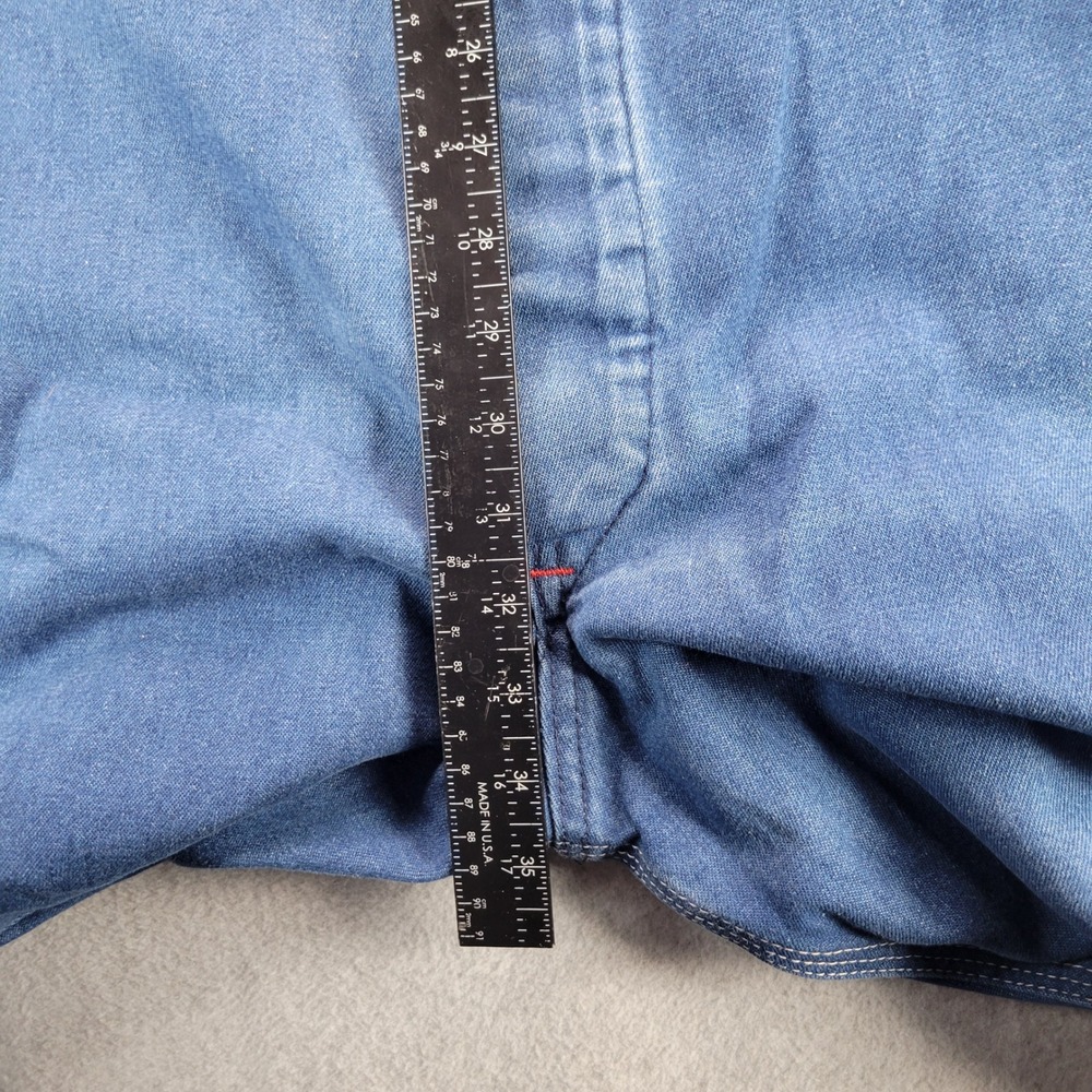 Big Mac VTG‎ Mens Denim Bib Overalls Blue Made in USA W42 L30 Carpenter Utility - Picture 6 of 16